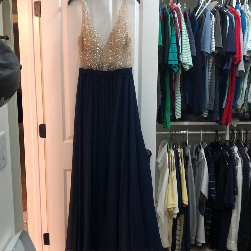 Long gown navy blue worn once